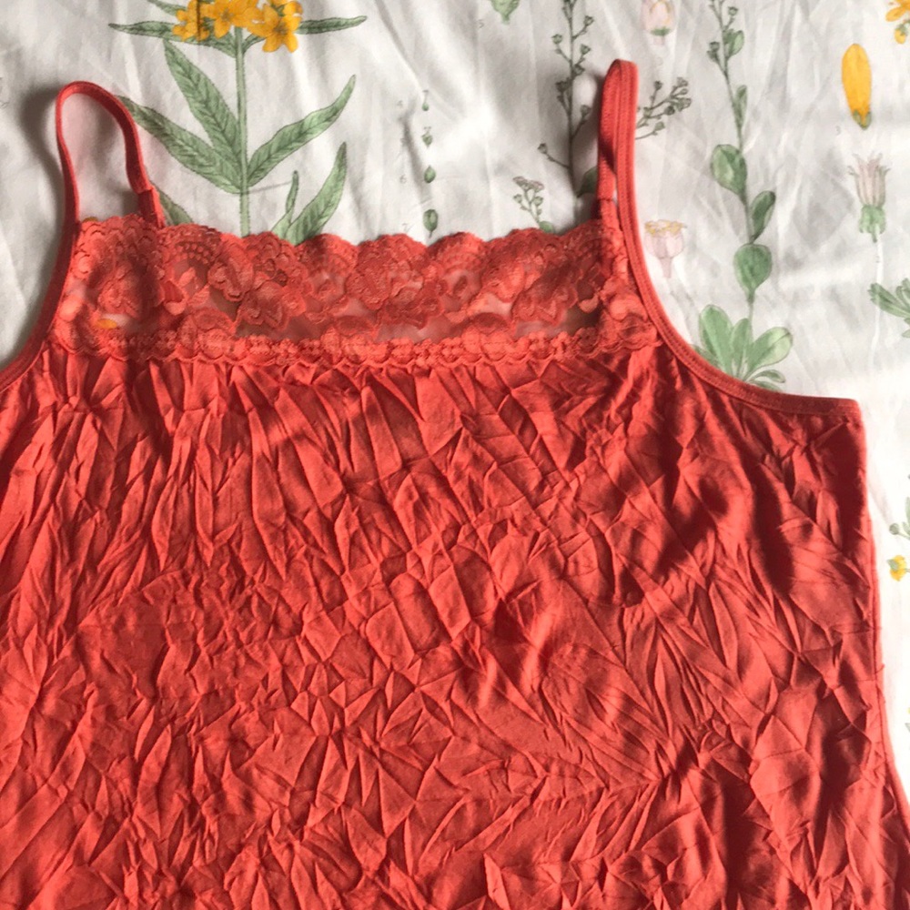 Maurices Coral Crinkle Camisole